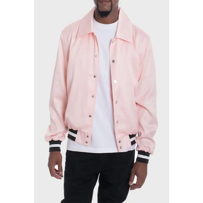 Satin Bomber Jacket.