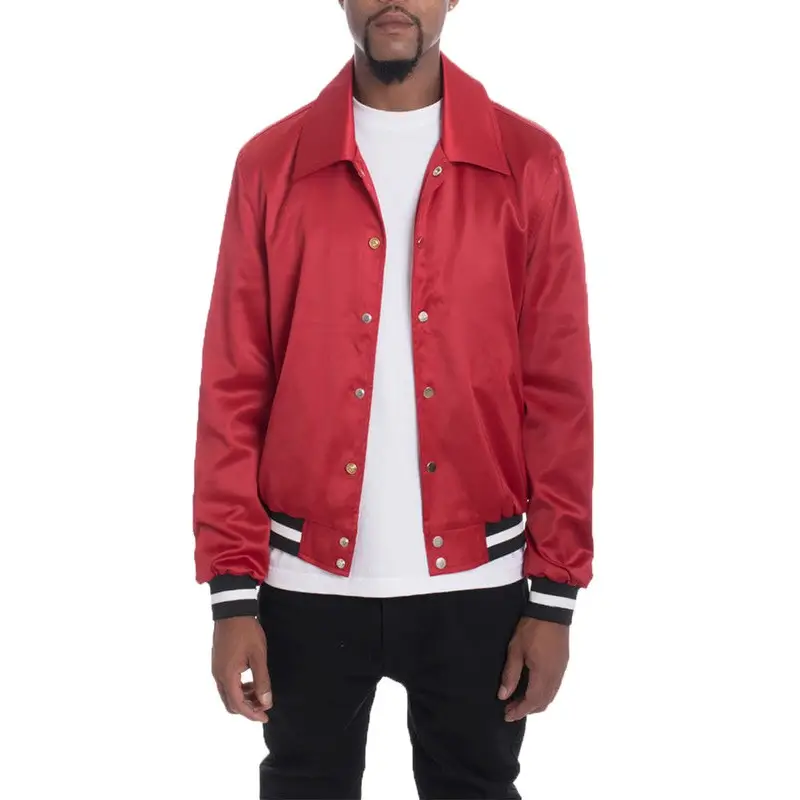 Satin Bomber Jacket.