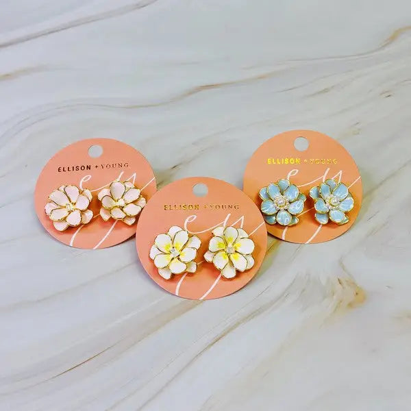 Scarlett Art Of Flower Earrings.