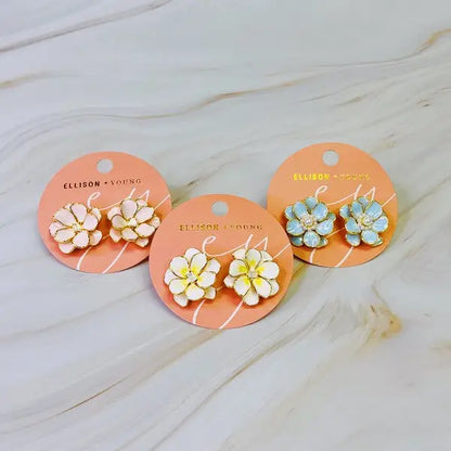 Scarlett Art Of Flower Earrings.