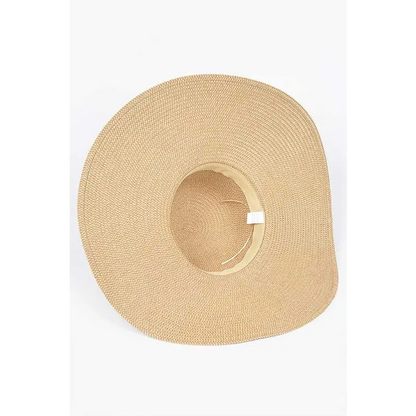 Shell And Pearl Mix Charm Floppy Sun Hat.