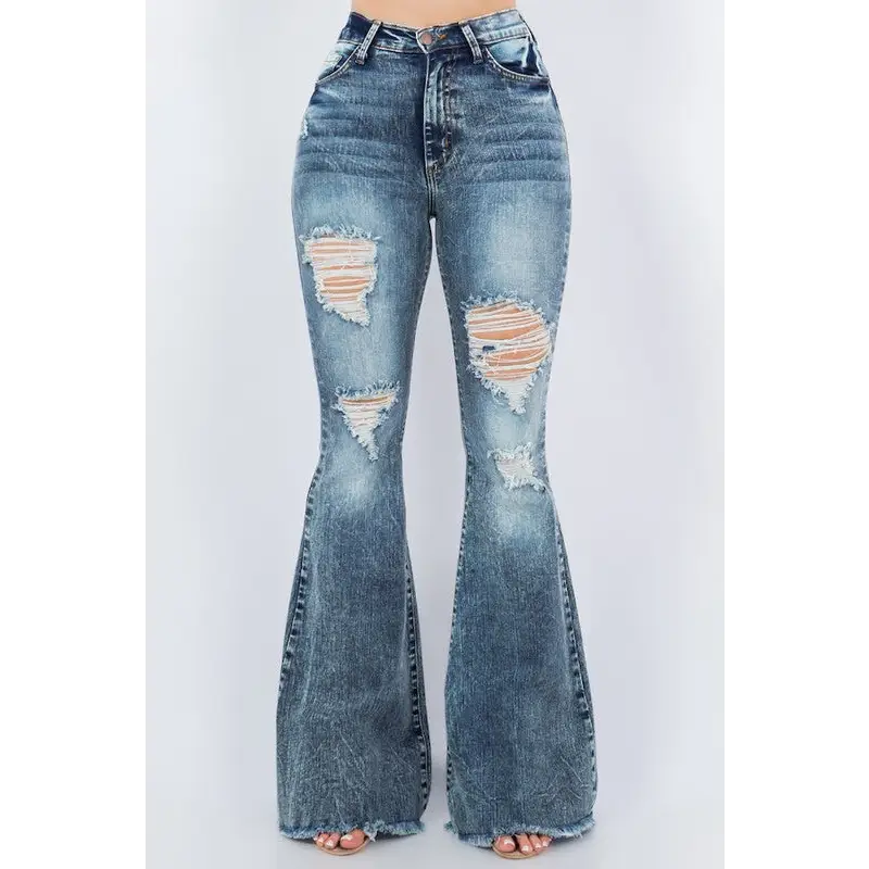 Storm Bell Bottom Jean Inseam 30".