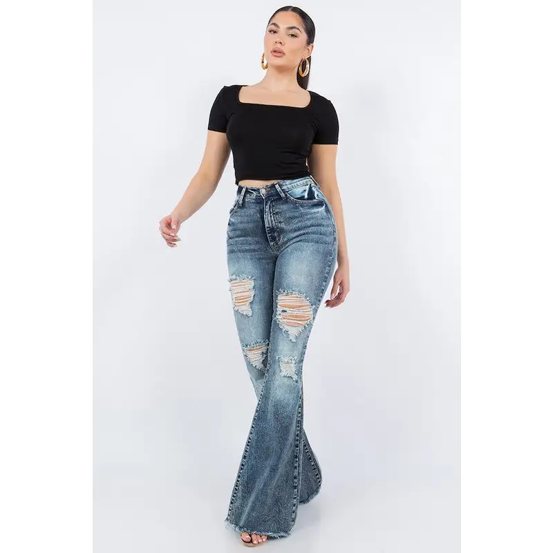 Storm Bell Bottom Jean.