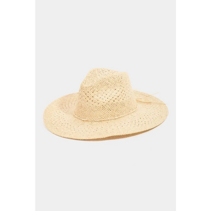 Straw Braided Sun Hat.