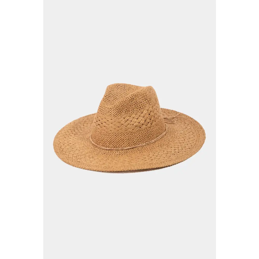 Straw Braided Sun Hat.