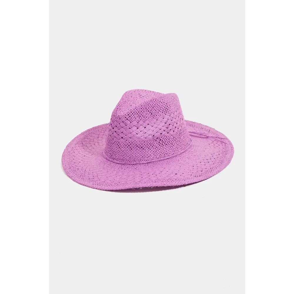 Straw Braided Sun Hat.