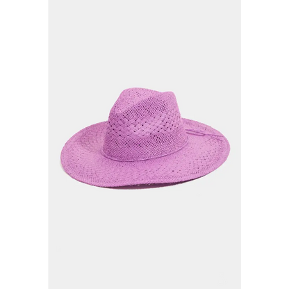 Straw Braided Sun Hat.