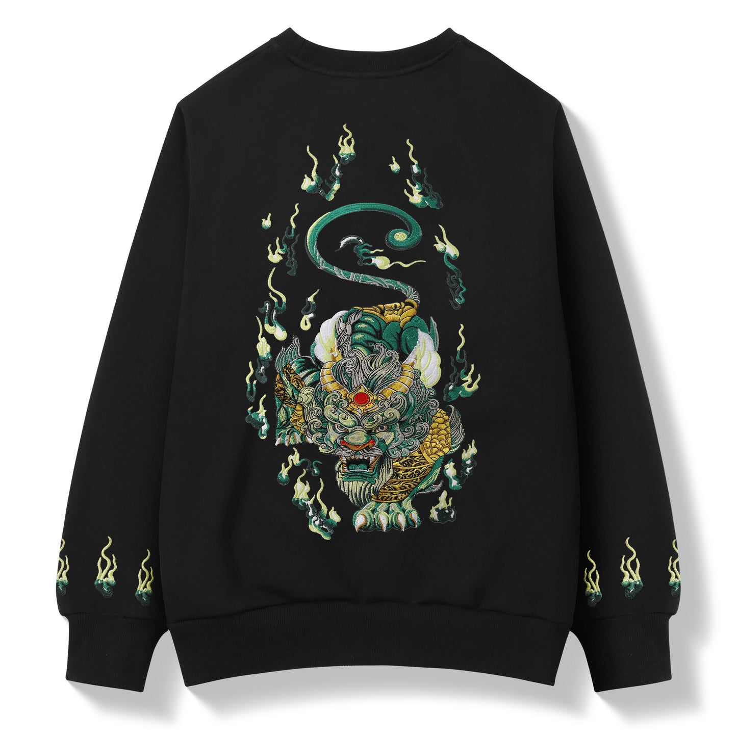 Emerald Kirin Embroidery Sweater