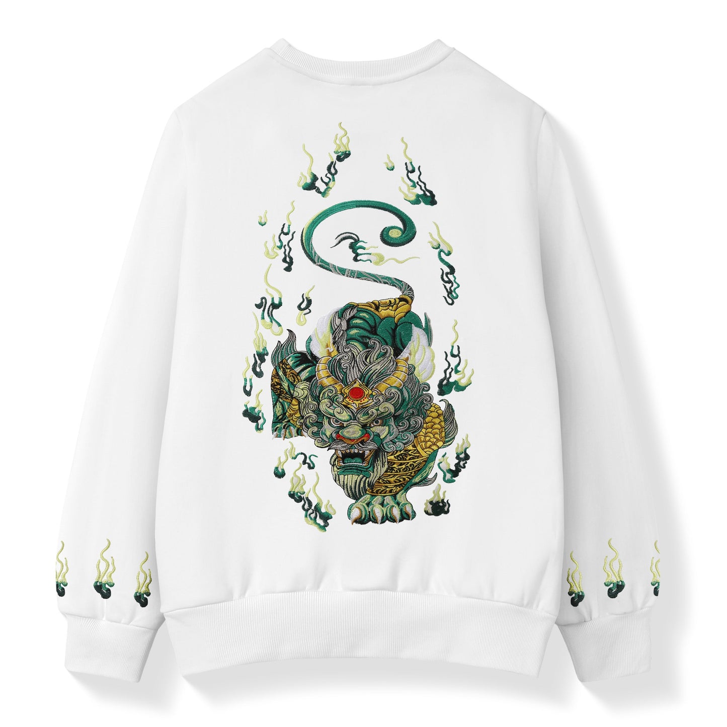 Emerald Kirin Embroidery Sweater