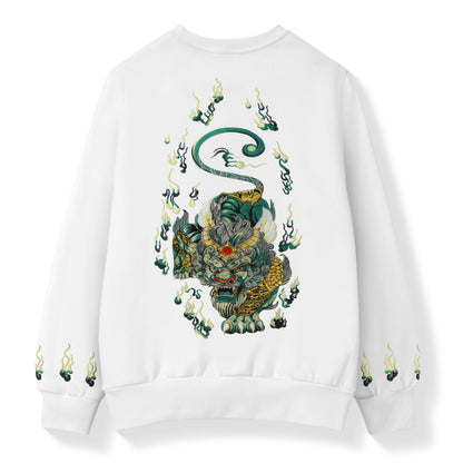 Emerald Kirin Embroidery Sweater
