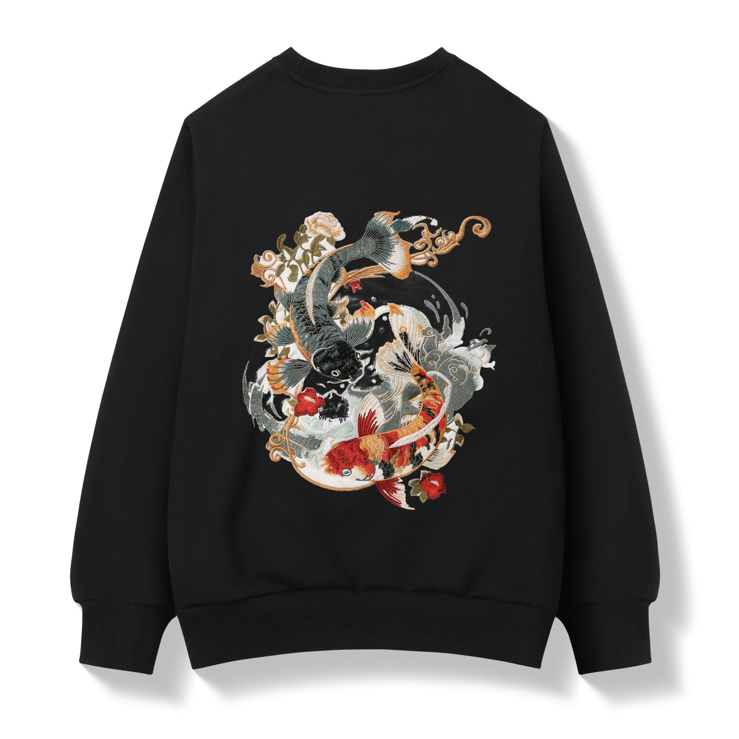Yin Yang Koi Embroidery Sweater