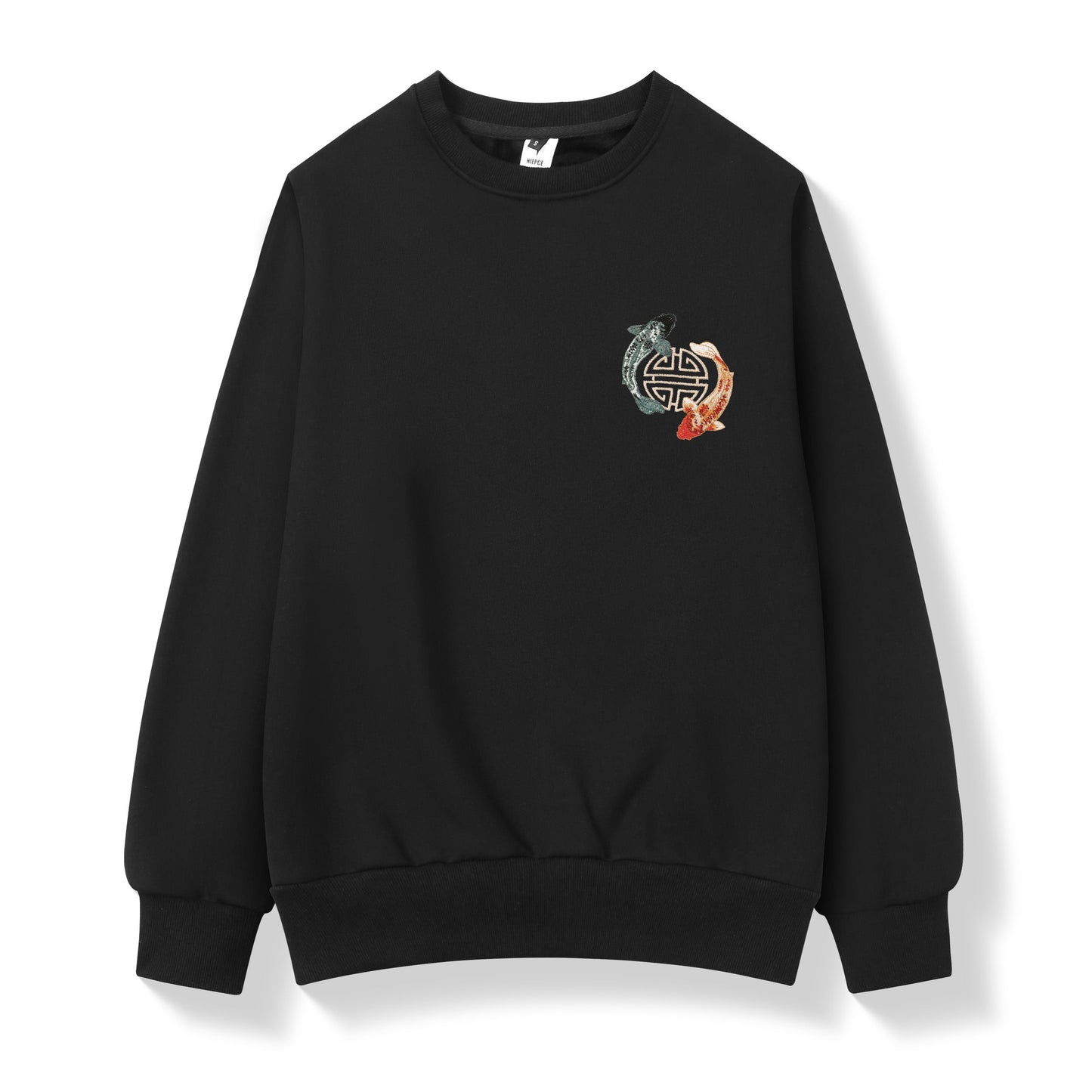 Yin Yang Koi Embroidery Sweater