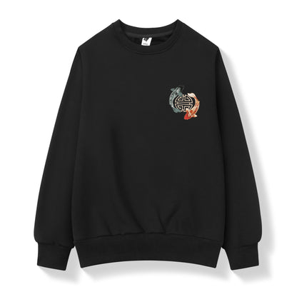 Yin Yang Koi Embroidery Sweater