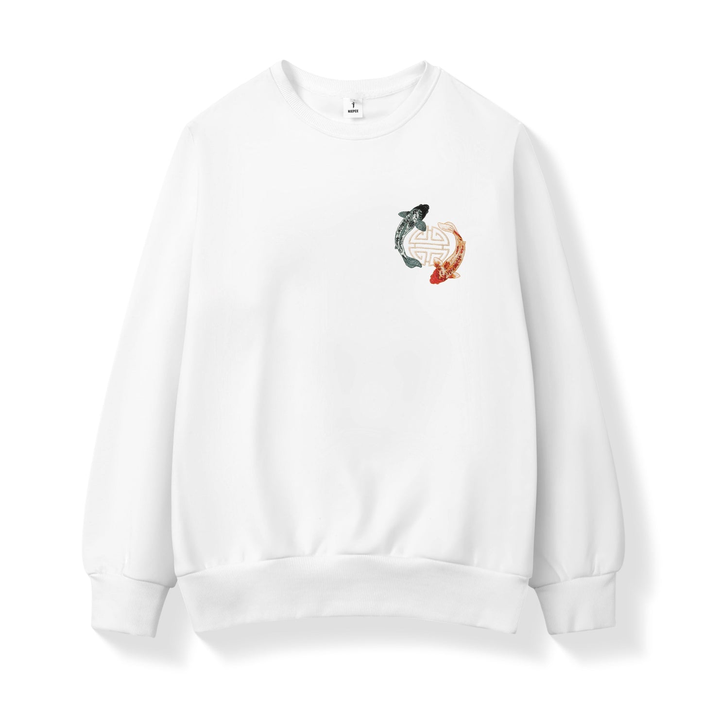 Yin Yang Koi Embroidery Sweater
