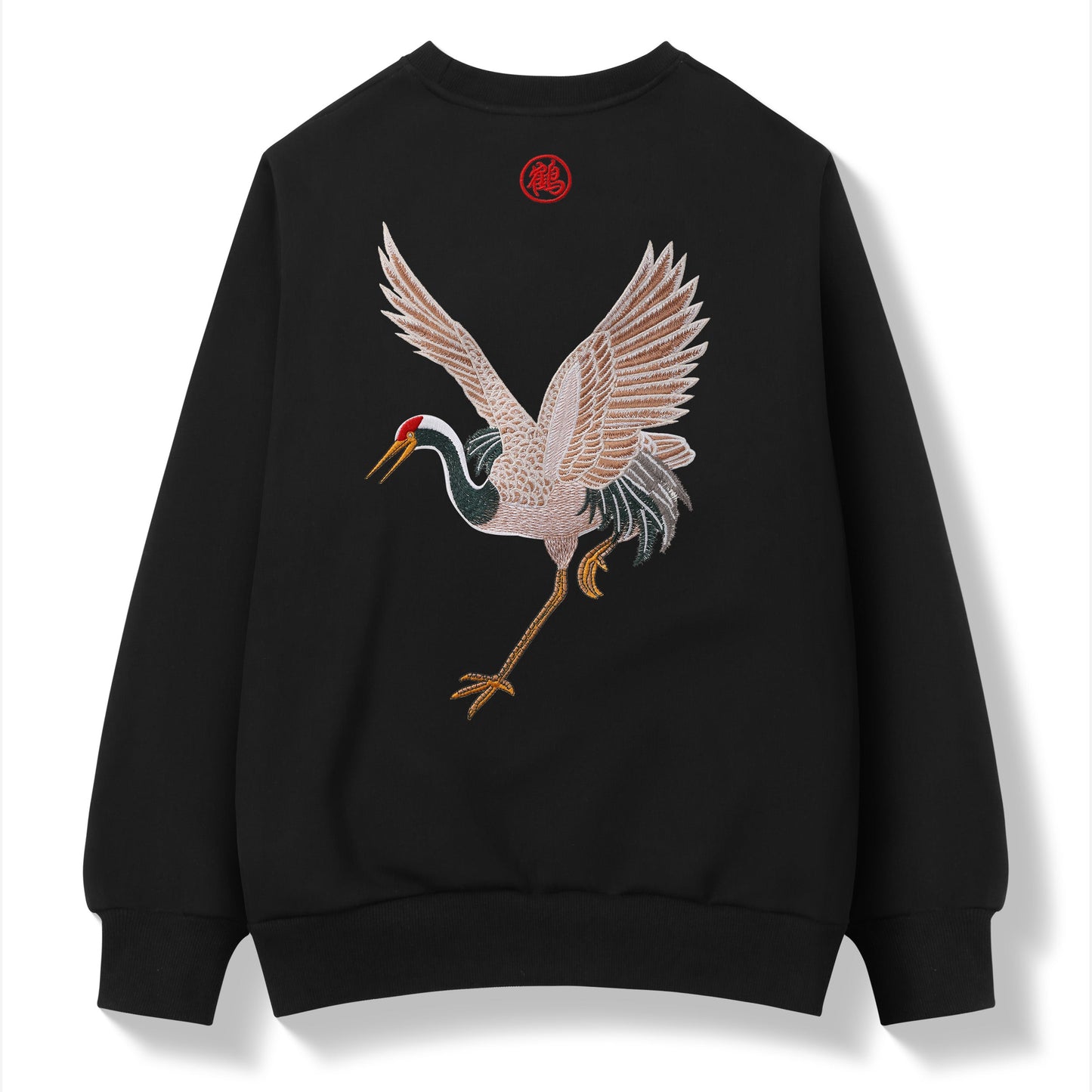 Embroidery Crane Sweater