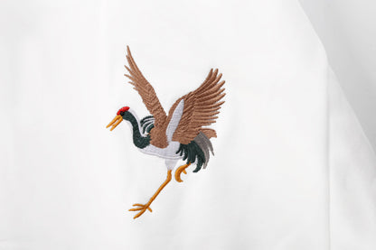 Embroidery Crane Sweater