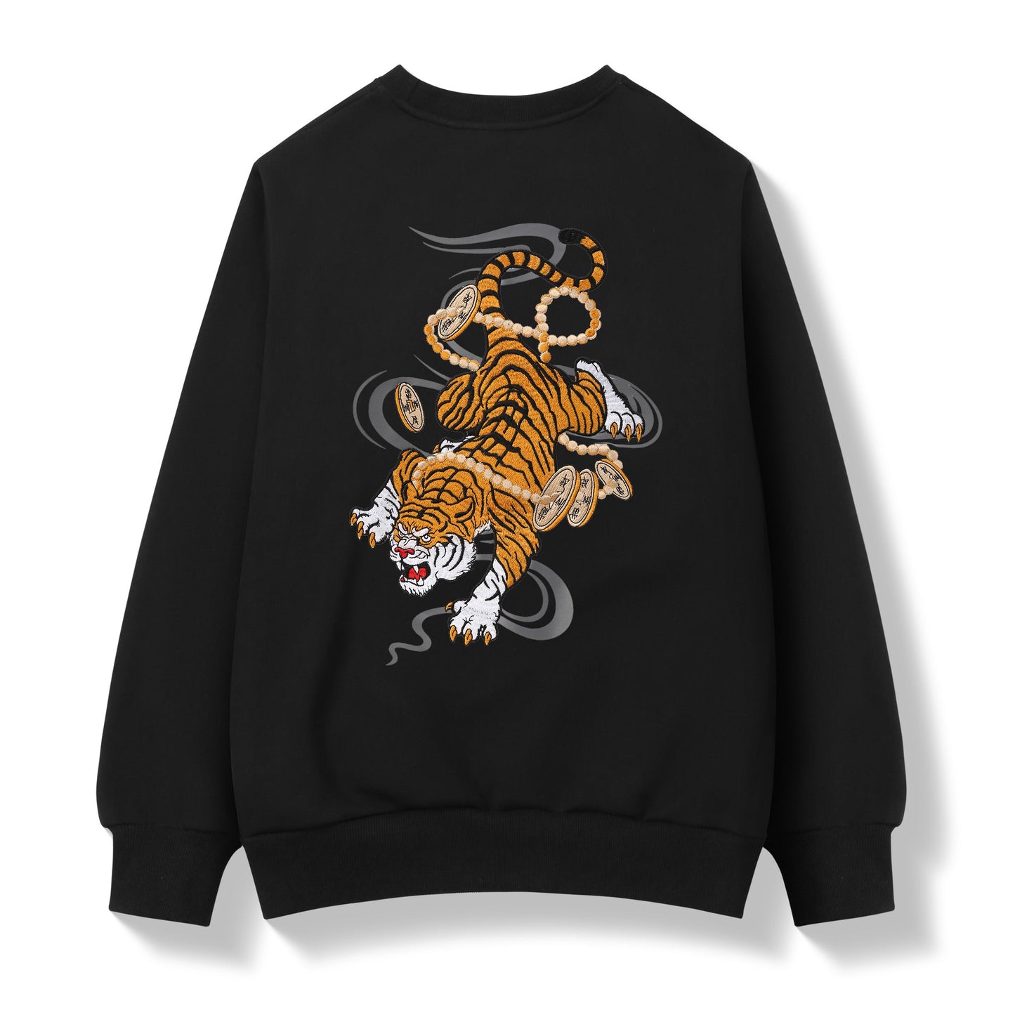 Coin Tiger Embroidery Sweater