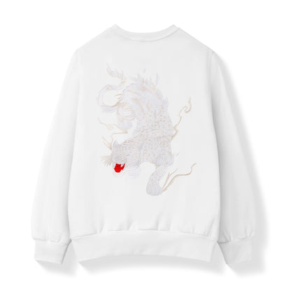 Raging Panther Embroidery Sweater