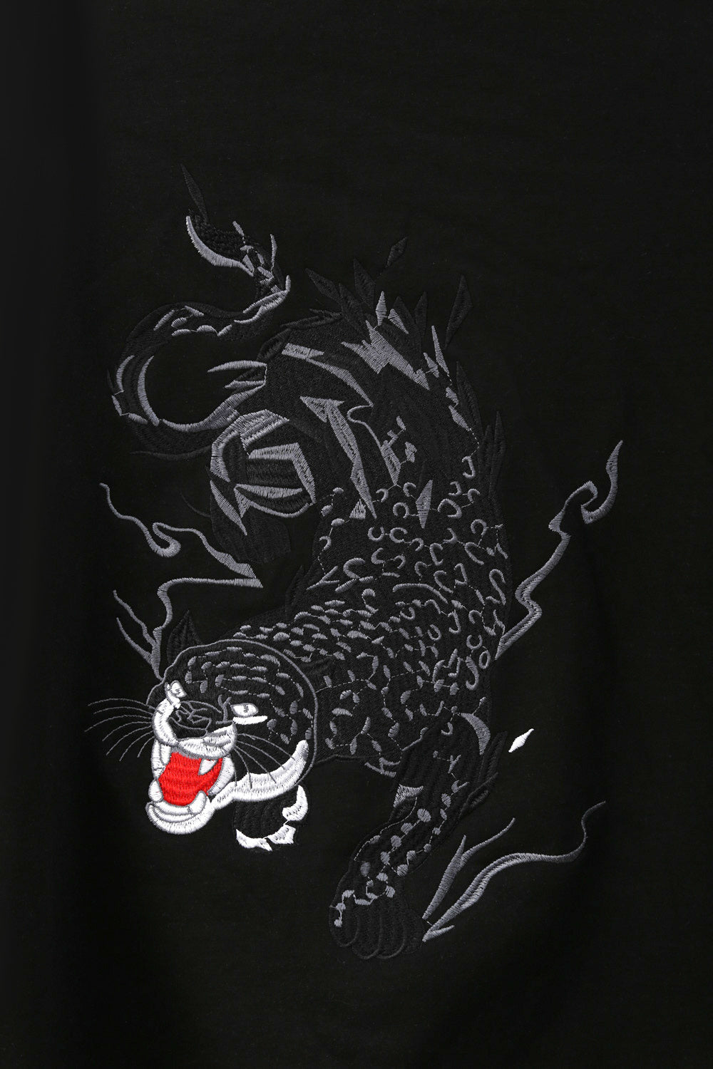 Raging Panther Embroidery Sweater