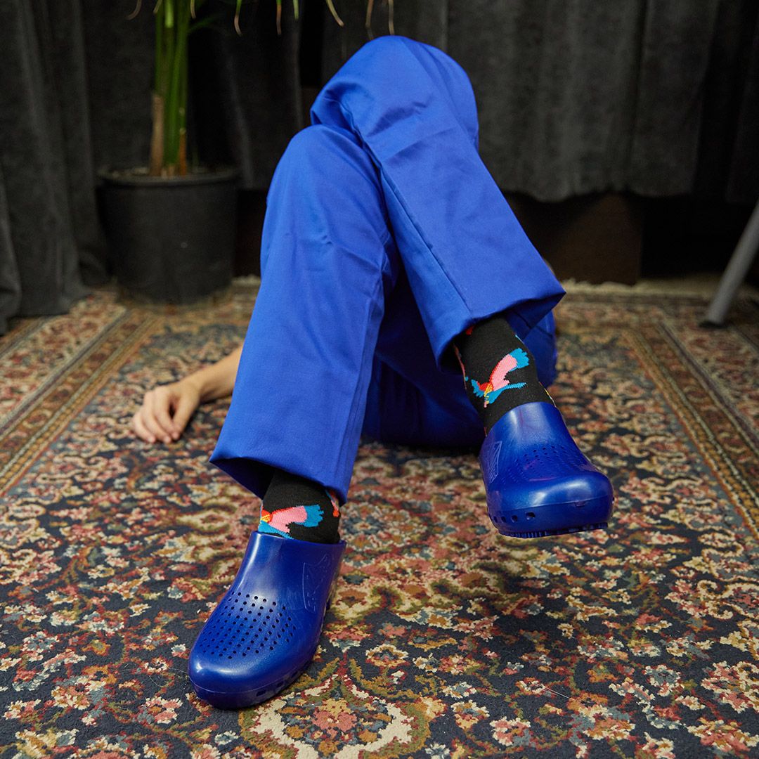 Calzuro Classic With Holes Metallic Blue