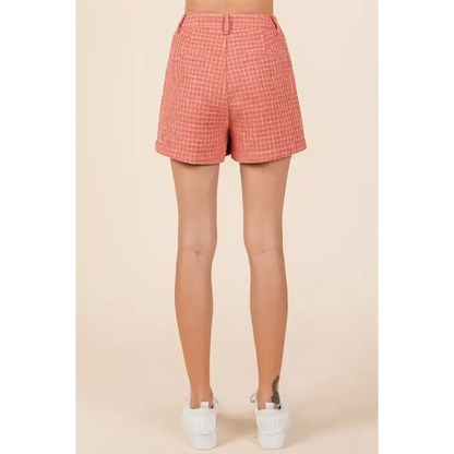 Tweed Classic Shorts with Side Pockets.