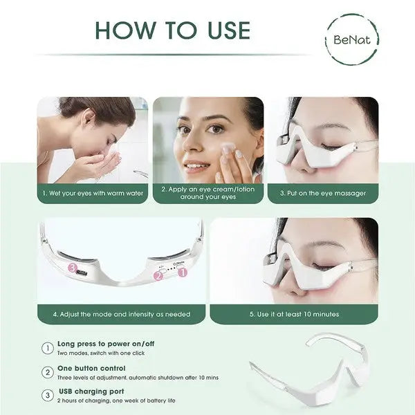 Under-Eye Red Light Therapy Massager.