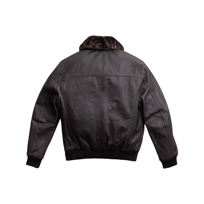 Nicola Men's Sheepskin with Fur Collar Jacket