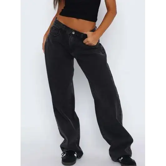 Wide Leg Jeans with Pockets.