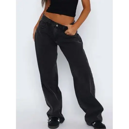 Wide Leg Jeans with Pockets.