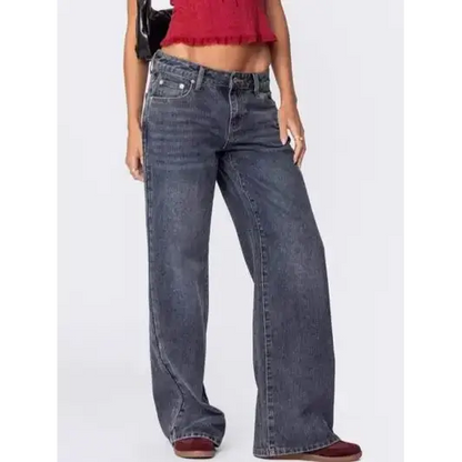 Wide Leg Jeans with Pockets.