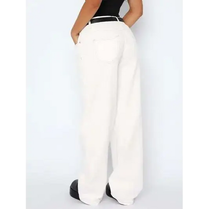 Wide Leg Jeans with Pockets.