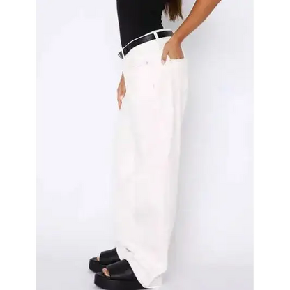 Wide Leg Jeans with Pockets.