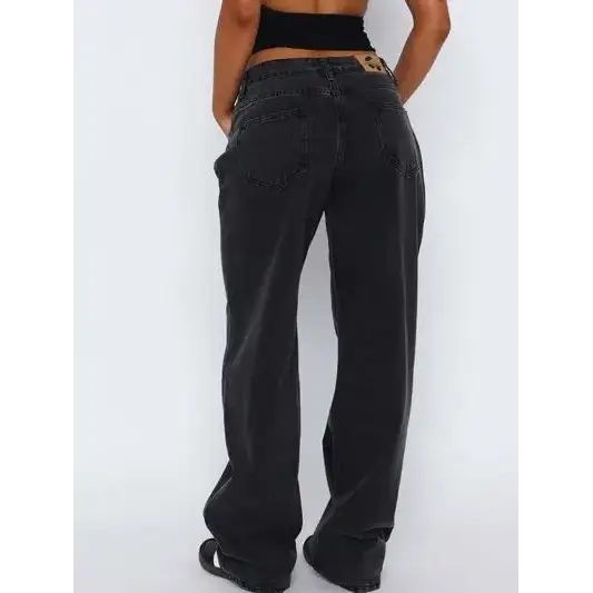Wide Leg Jeans with Pockets.