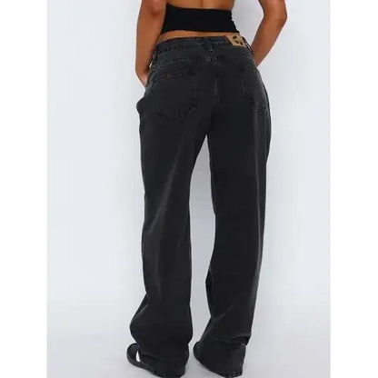 Wide Leg Jeans with Pockets.