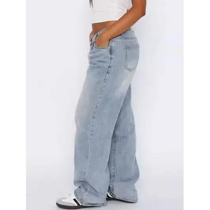 Wide Leg Jeans with Pockets.