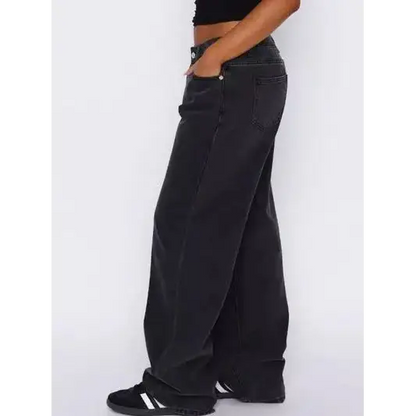 Wide Leg Jeans with Pockets.