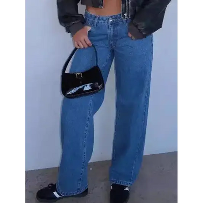 Wide Leg Jeans with Pockets.