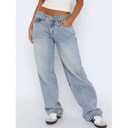 Wide Leg Jeans with Pockets.