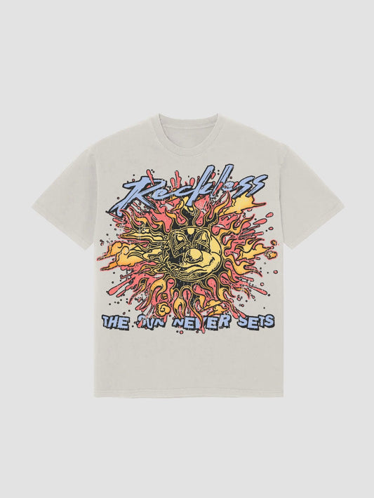 The Sun Never Sets Tee | Natural