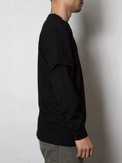 Reckless Double L/S Tee | Black