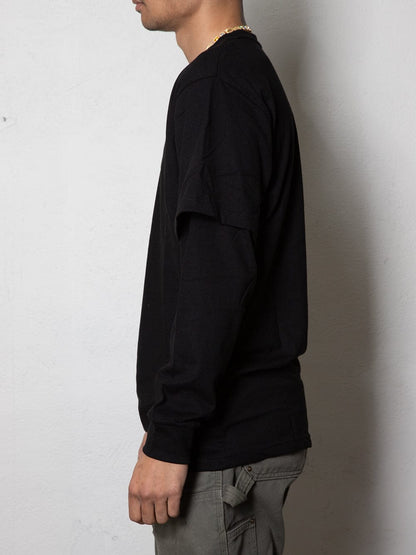 Reckless Double L/S Tee | Black